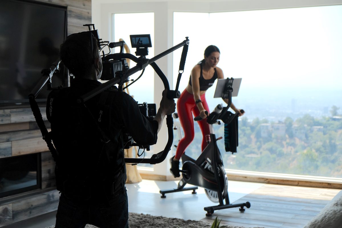 On location - Spinning shoot, Los Angeles