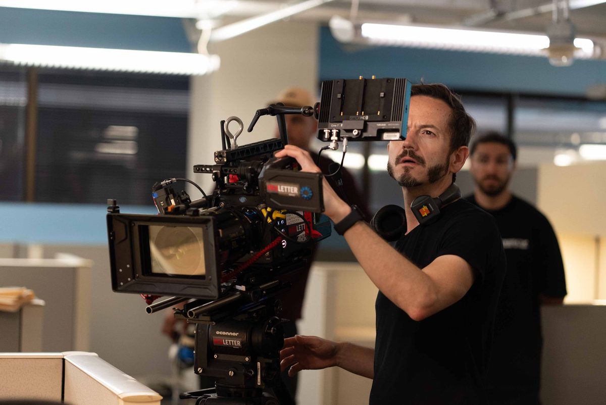 Behind the scenes - director's monitor